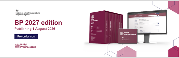 British Pharmacopoeia 2027 - Pre-order now.